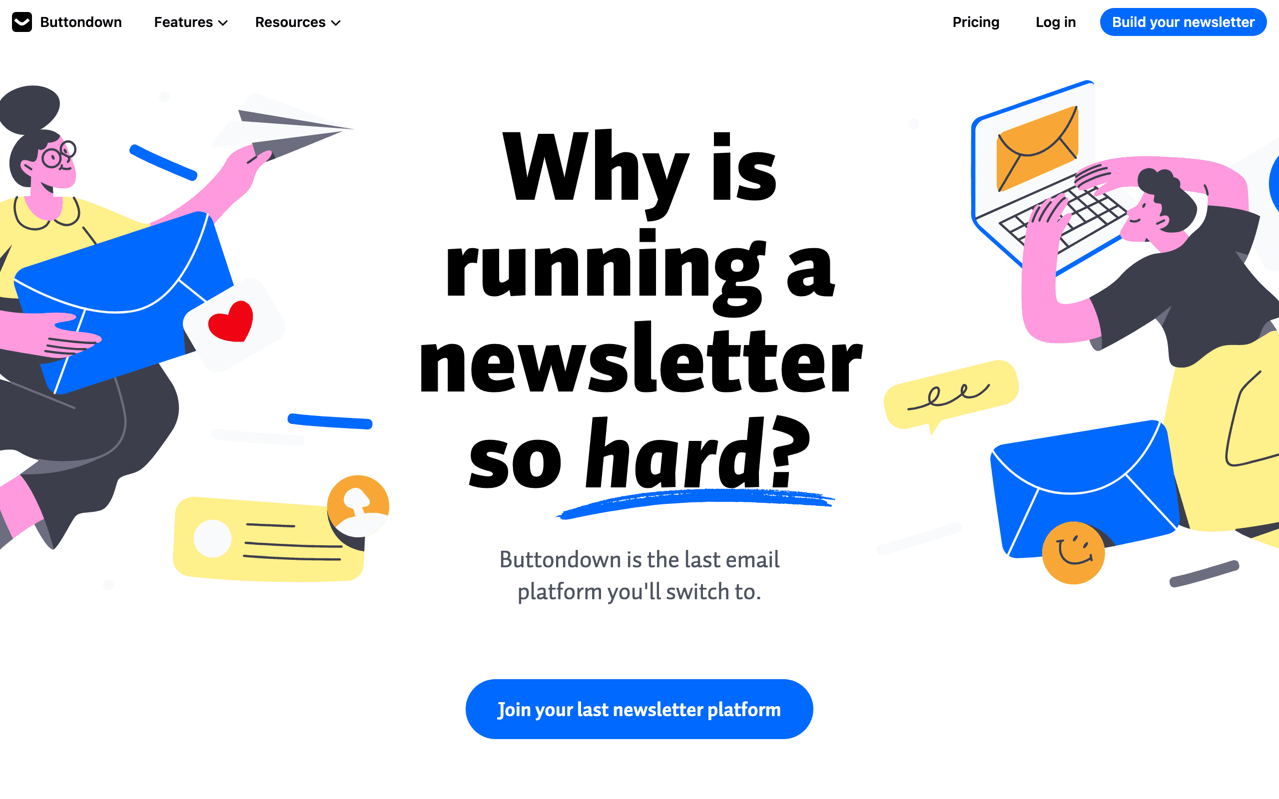 Buttondown dashboard screenshot