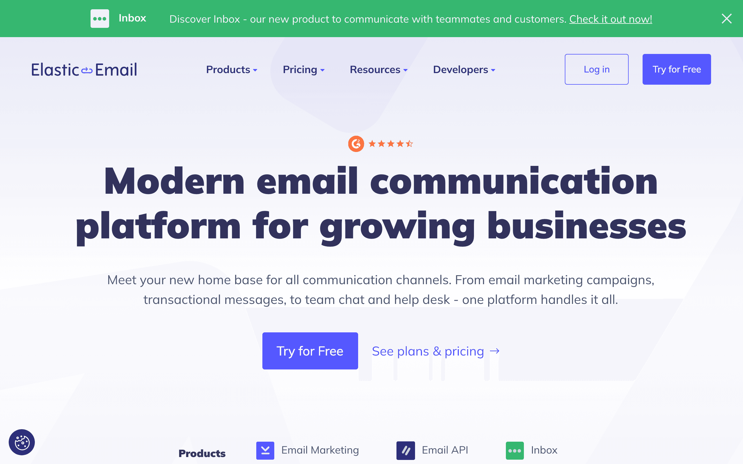 Elastic Email dashboard screenshot