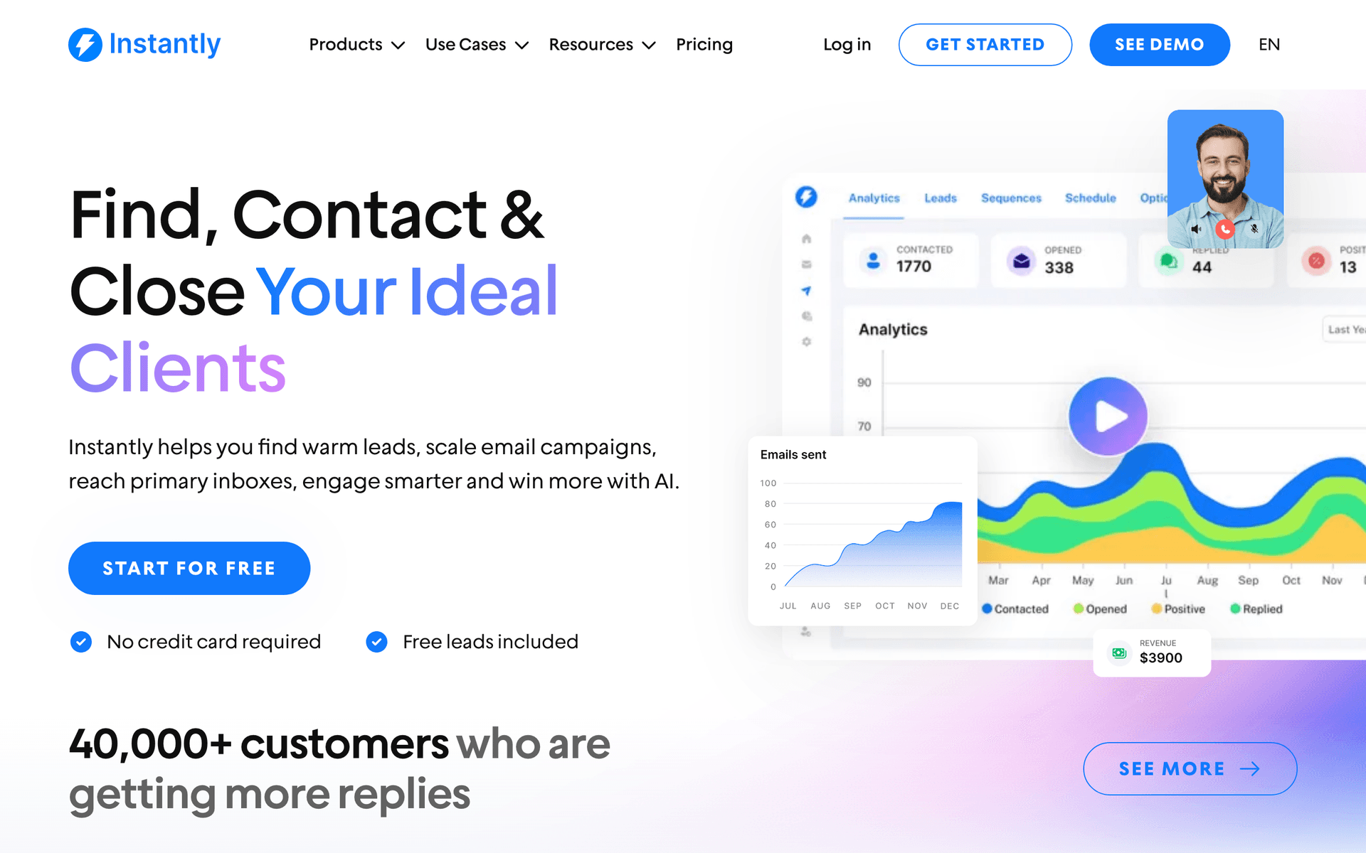 Instantly / Smartlead dashboard screenshot