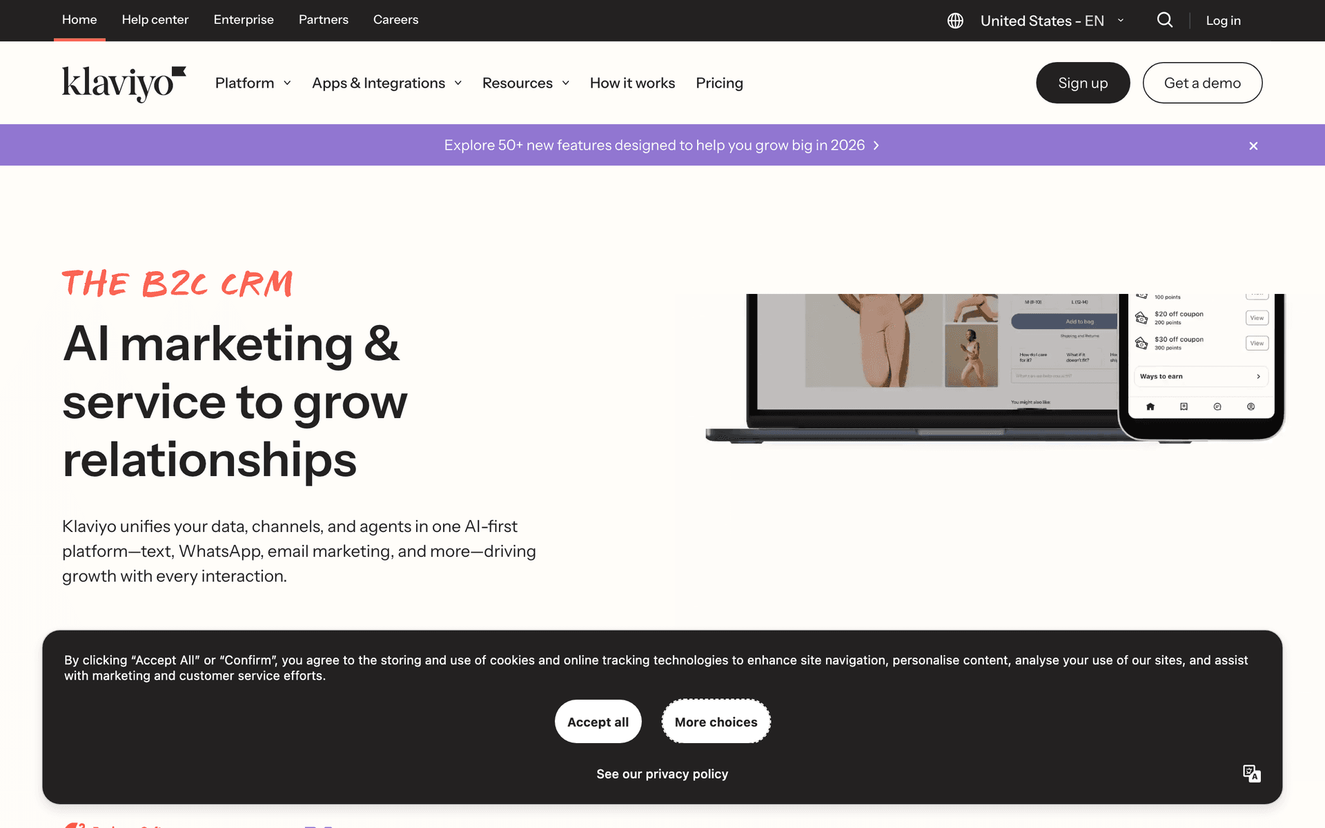 Klaviyo (Agency Partner) dashboard screenshot