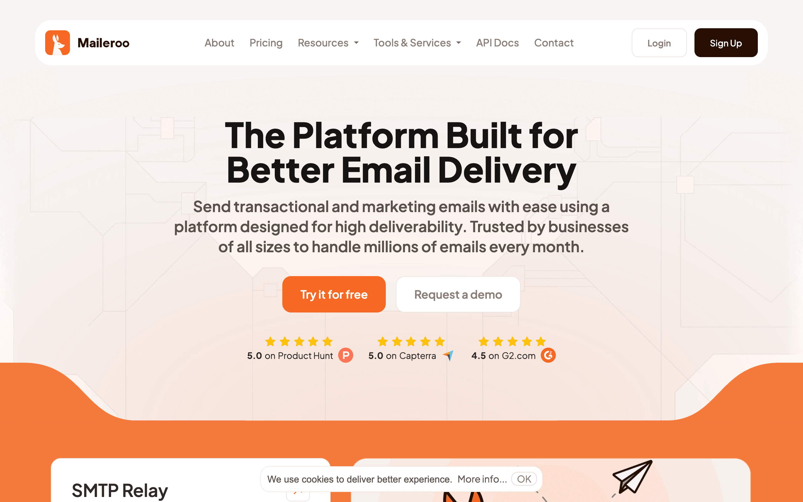 Maileroo dashboard screenshot