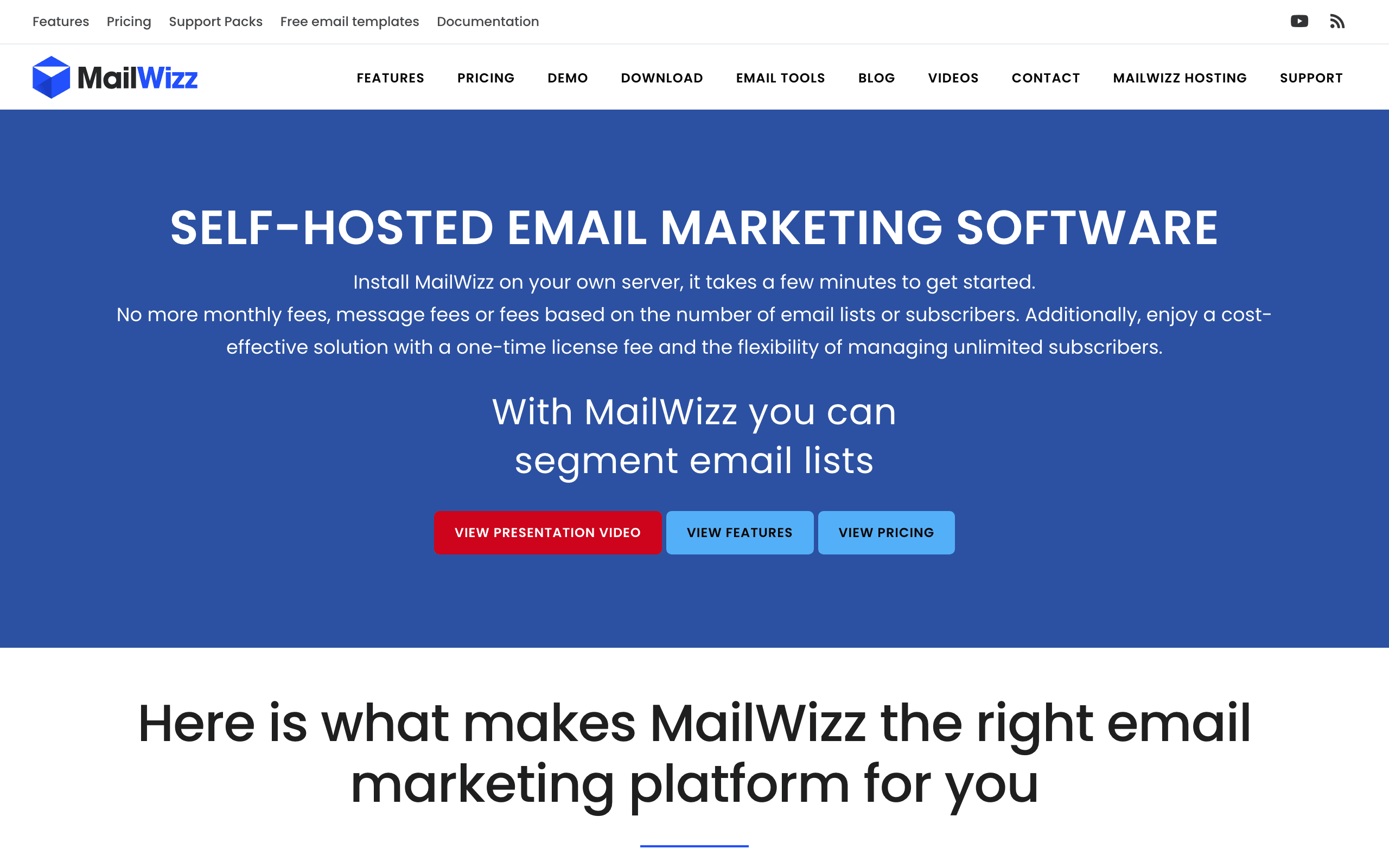 MailWizz dashboard screenshot