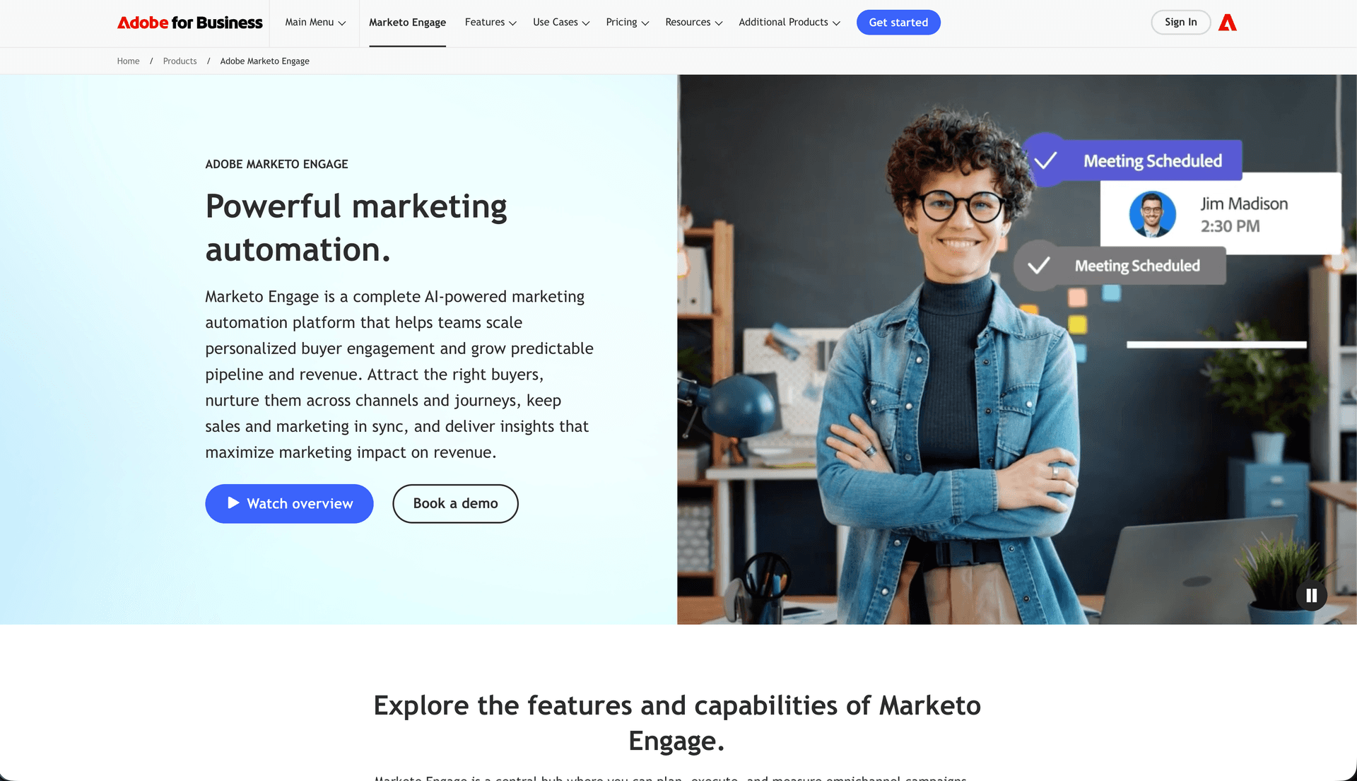 Adobe Marketo Engage dashboard screenshot