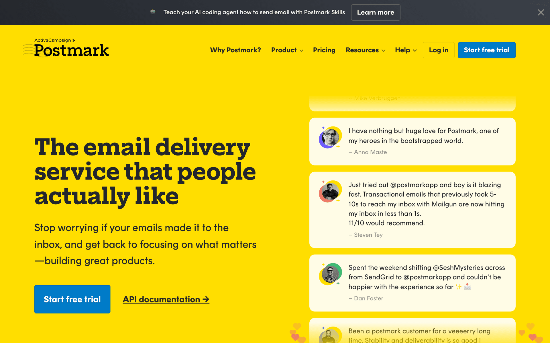 Postmark dashboard screenshot