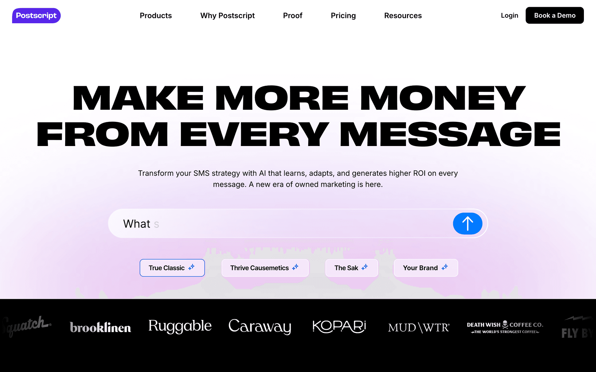 Postscript dashboard screenshot