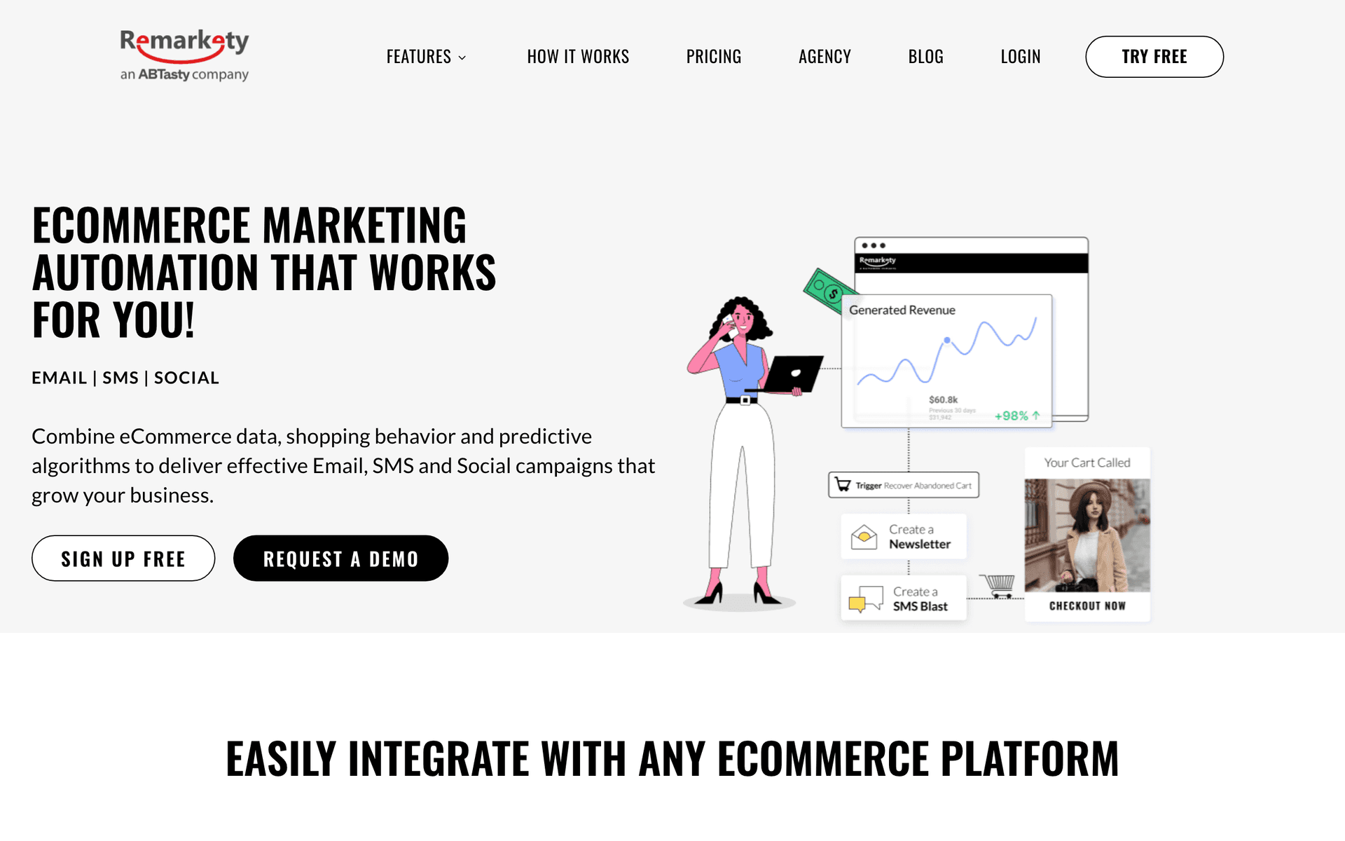 Remarkety dashboard screenshot