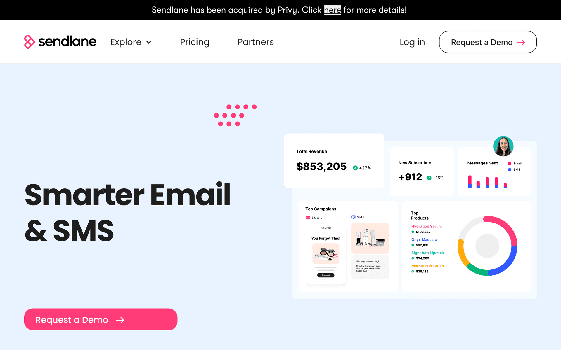 Sendlane dashboard screenshot