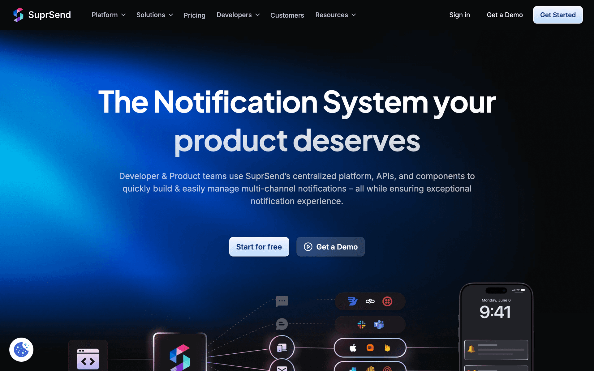 SuprSend dashboard screenshot
