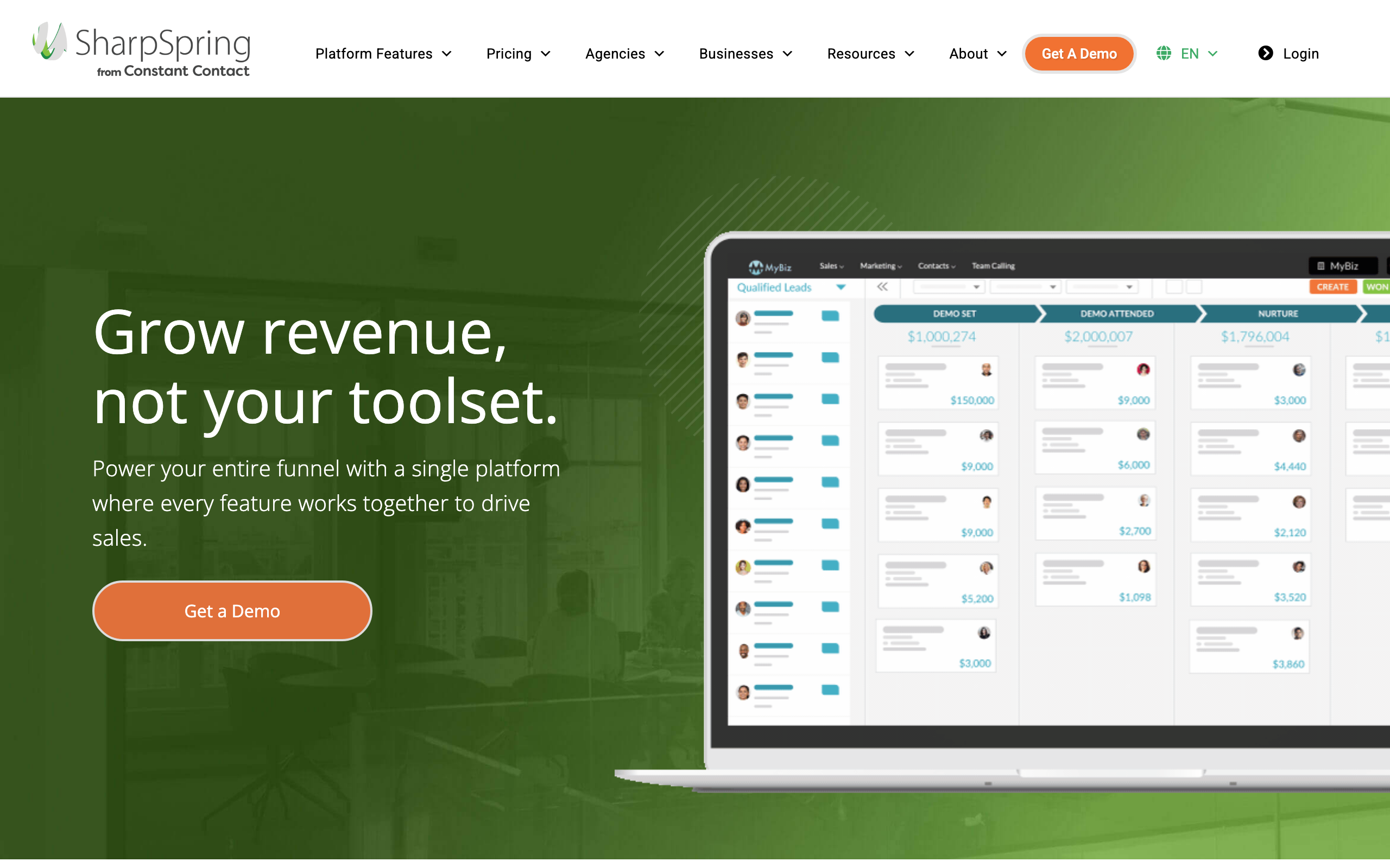 SharpSpring screenshot