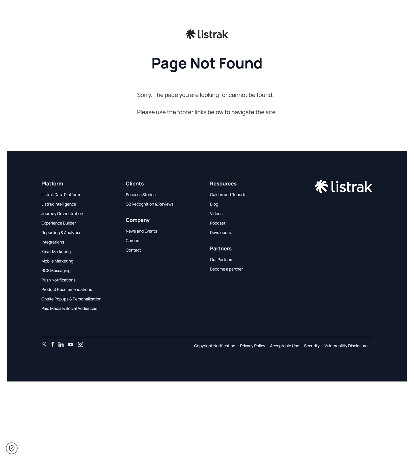 Listrak pricing page